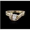 Image 2 : 14KT Yellow Gold 0.50 ctw Diamond Ring