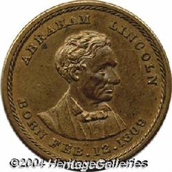 Unlisted 1860 Lincoln Campaign Medal