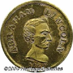 1860 Lincoln Campaign Token