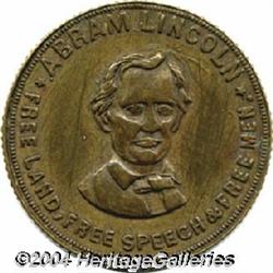 Full Portrait Lincoln Campaign Medal 1860