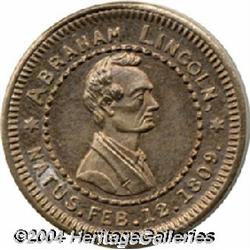 Lincoln Campaign Token With Store Card