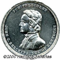 Large Breckinridge Campaign Medal 1860