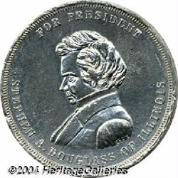 Large Stephen Douglas Campaign Medal
