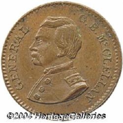 1864 McClellan Civil War Token