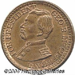 1864 McClellan Civil War Token