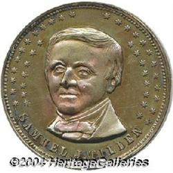 Large Tilden Campaign Medal 1872