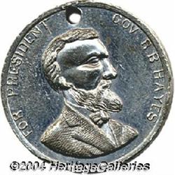 Hayes Wheeler 1876 Campaign Token