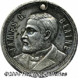 Rare Blaine Campaign Medal 1884