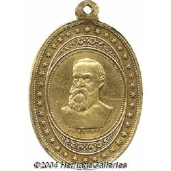 Oval Harrison 1888 Campaign Medal