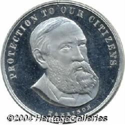 Proof 1892 Harrison Campaign Medal