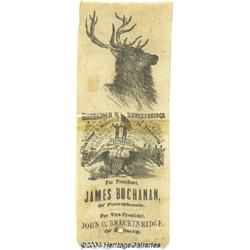 James Buchanan Campaign Ribbon 1856