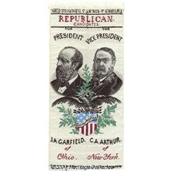 Garield Arthur Woven Jugate Campaign Ribbon