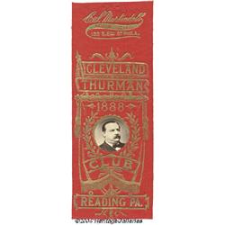 1888 Grover Cleveland Campaign Ribbon