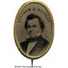 Image 1 : Oval Stephen Douglas Campaign Ferrotype Brooch