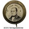 Image 1 : Tiny 1860 John Bell Ferrotype Campaign Pin
