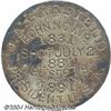 Image 2 : Engraved 1881 Garfield Memorial Token