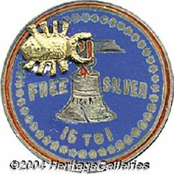 1896 Campaign Enamel Lapel Stud