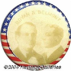 Bryan Belmont Celluloid Coat-Tail Pin