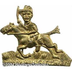 Teddy Roosevelt Brass Shell Pin