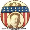 Image 1 : Teddy Roosevelt Celluloid 1912 Picture Pin