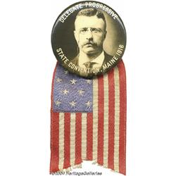 1916 Teddy Roosevelt Hopeful Campaign Pin