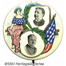 1908 Taft Sherman Celluloid Picture Pin