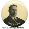 Image 1 : James Cox Campaign Celluloid Pin