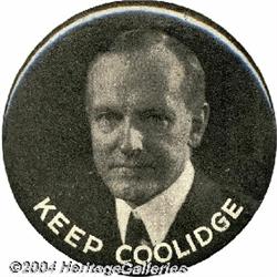 Large Keep Coolidge Pinback Button
