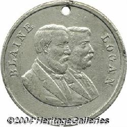 Blaine Logan Campaign Medal 1884