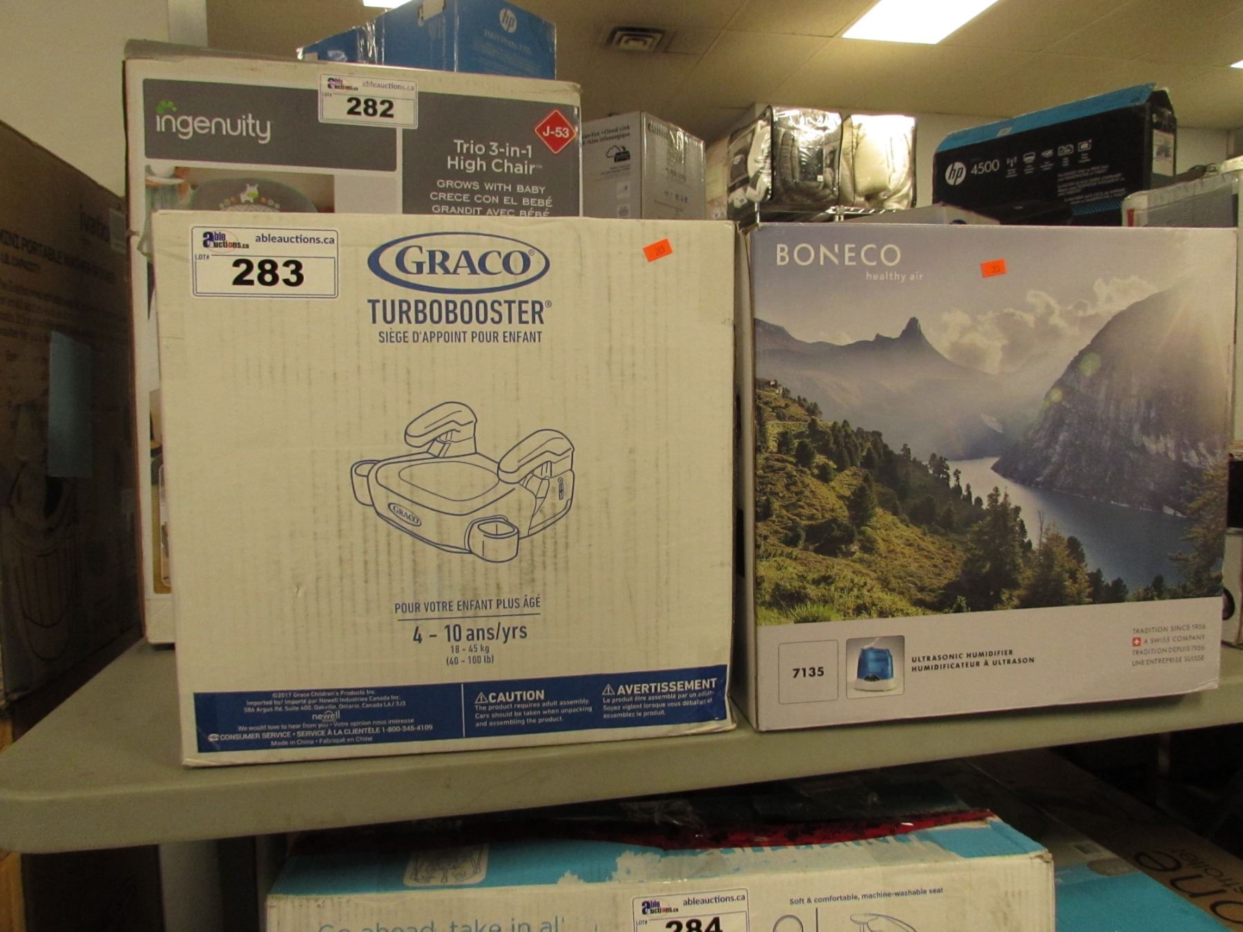 GRACO TURBO BOOST BOOSTER SEAT & BONECO ULTRASONIC HUMIDIFIER - Able ...