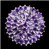 Image 2 : Natural Top Intense Purple Amethyst 120 Cts Ring