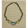 Image 1 : NECKLACE - SAPPHIRE, CITRINE & AMETHYST COLOR GEMS