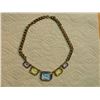 Image 3 : NECKLACE - SAPPHIRE, CITRINE & AMETHYST COLOR GEMS