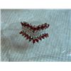 Image 6 : RING - 2.74 CARAT (20 PCS) CREATED GARNET & (12 PCS) DIAMOND IN 925 STERLING SILVER SETTING - RETAIL