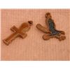 Image 1 : PENDANTS - 2 - INLAID - CROSS & EAGLE