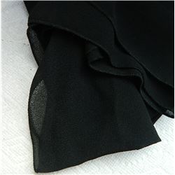 SHAWL, HIJAB - NEW - BLACK - 13" X 62"