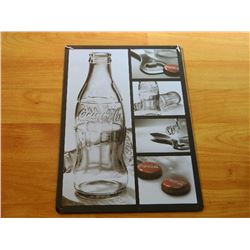 VINTAGE DESIGNED METAL SIGN - COCA-COLA