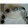 Image 4 : BRACELET - CREATED MYSTIC GEMSTONE & FLAWLESS CREATED DIAMOND IN 18K GOLD PLATED GERMAN SILVER SETTI