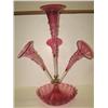 Image 1 : CRANBERRY GLASS EPERGNE