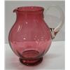Image 1 : CRANBERRY GLASS PITCHER