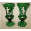 Image 1 : MARY GREGORY GLASS VASES