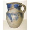 Image 1 : BLUE DEC. STONEWARE PITCHER