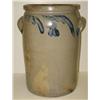 Image 1 : BLUE DEC. STONEWARE CROCK