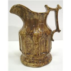 BROWN SPONGEWARE PITCHER
