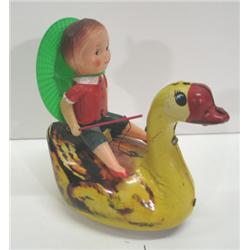TIN TOY FRICTION GOOSE