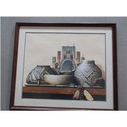 Signed Ken Fleisch Print-"Time Travelers"- 150/1000- Letter of Authenticity- Frame 26"H X 30"W