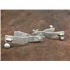 Image 2 : Marked Crockett Silver Overlaid Spurs- 5 Point Rowels- 1" Bands 1.5" Shanks
