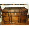 Image 1 : Antique Trunk With Handles- Slatted- 38"L X 25"H X 21"D