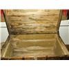 Image 2 : Antique Trunk With Handles- Slatted- 38"L X 25"H X 21"D