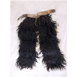 Kid Black Wooly Chaps- Buffalo- 28.5"L